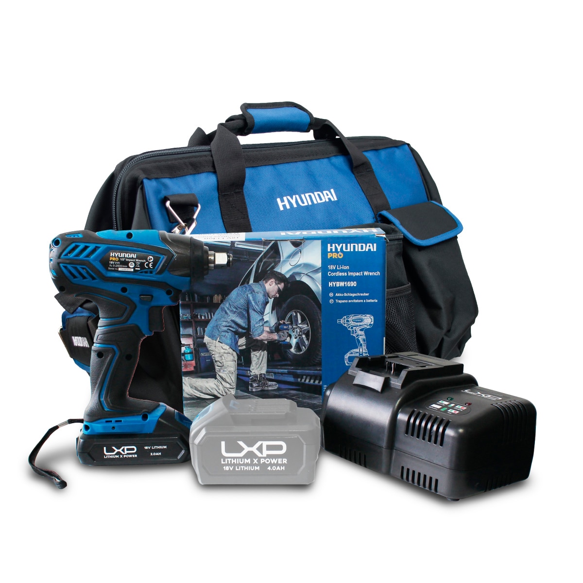 HYUNDAI – Set de Herramientas Eléctricas Combo 1-3.