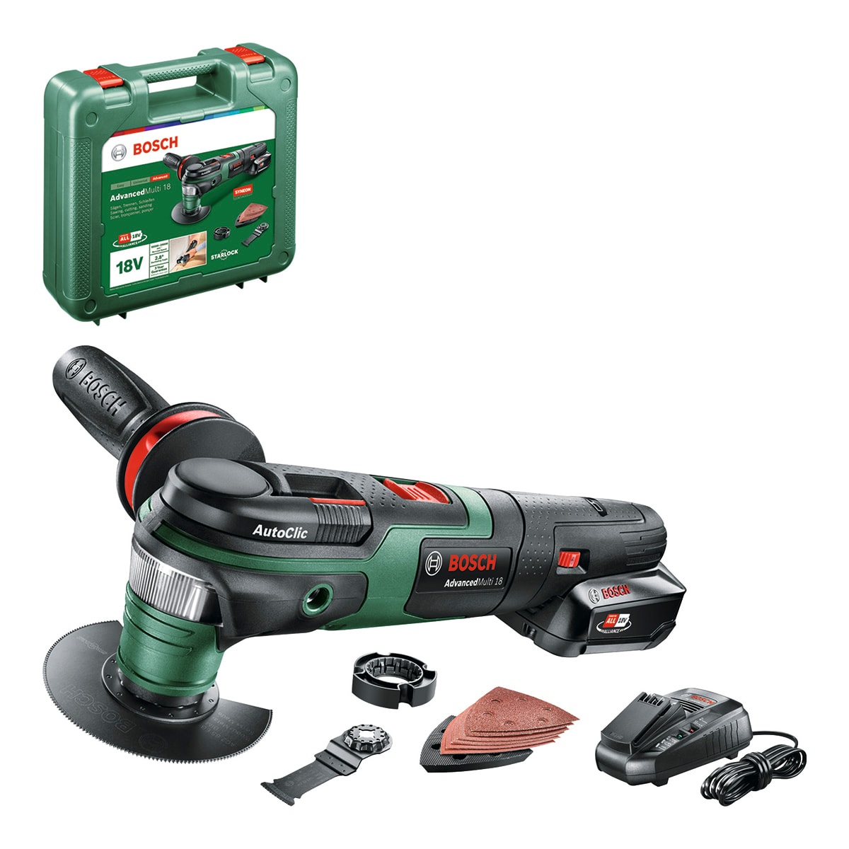 Multiherramienta a batería AdvancedMulti 18V Power For All Verde / Negro-1