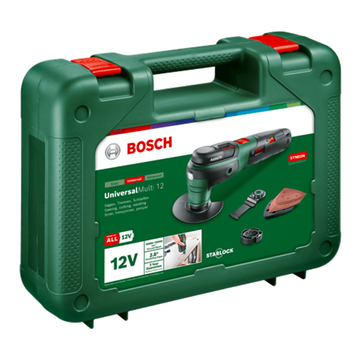 Multiherramienta a batería UniversalMulti 12V con Cargador Verde / Negro-3