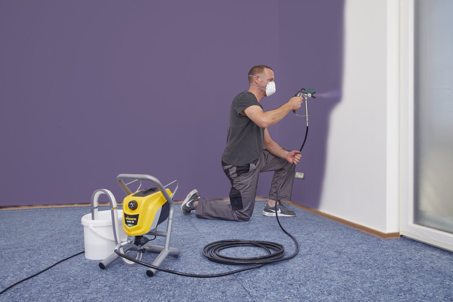 Equipo Pintura Airless 250 M + ext 30 cm Amarillo / Negro-2