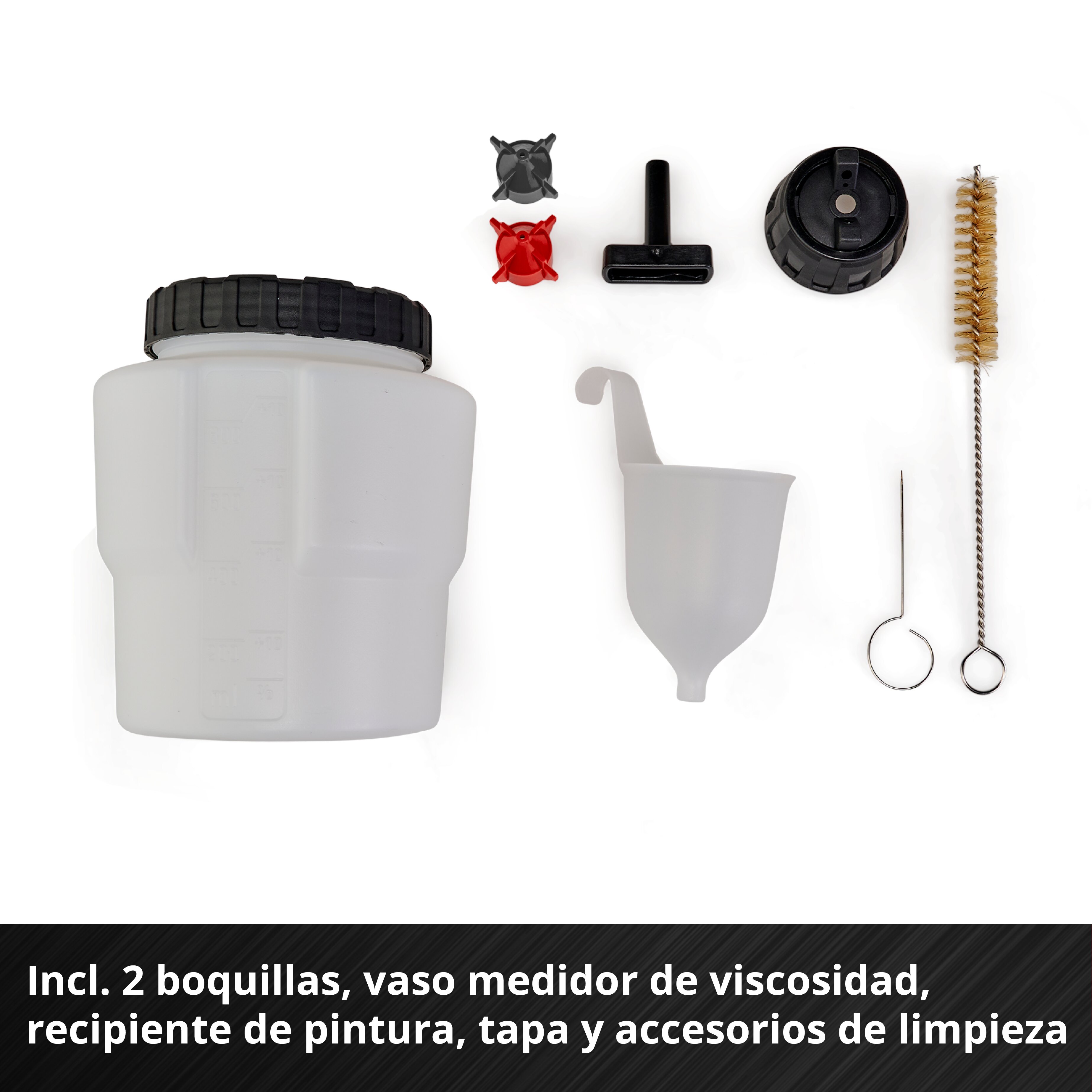 Pistola de pintar Einhell TC-SY 18/60 Li-Solo Rojo-3
