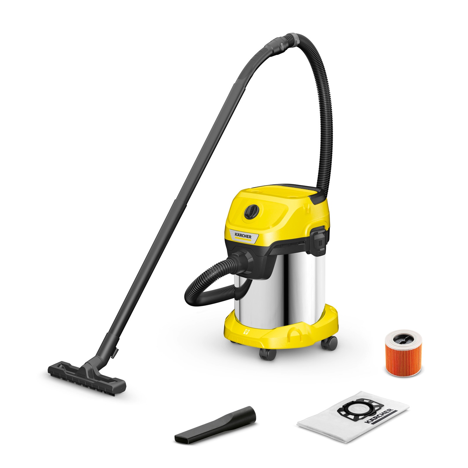 Karcher – Aspirador Multiusos Eléctrico con cable a red 1000 W KARCHER WD 3 S.