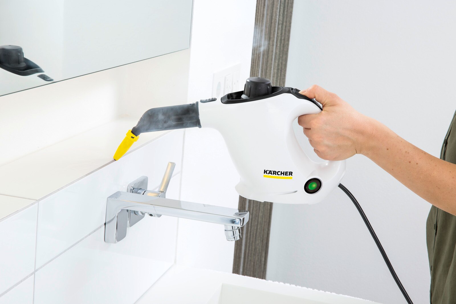 Limpiadora a Vapor SC 1 Easyfix EU Blanco / Negro-5