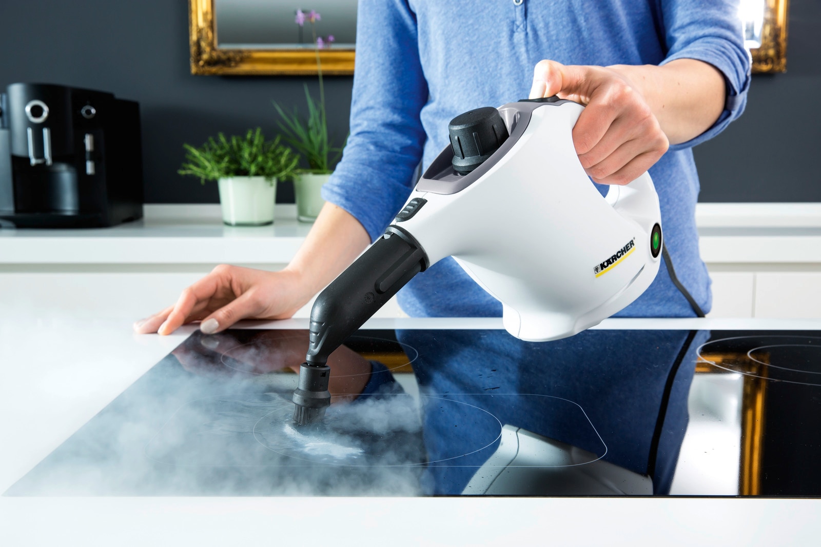 Limpiadora a Vapor SC 1 Easyfix EU Blanco / Negro-6