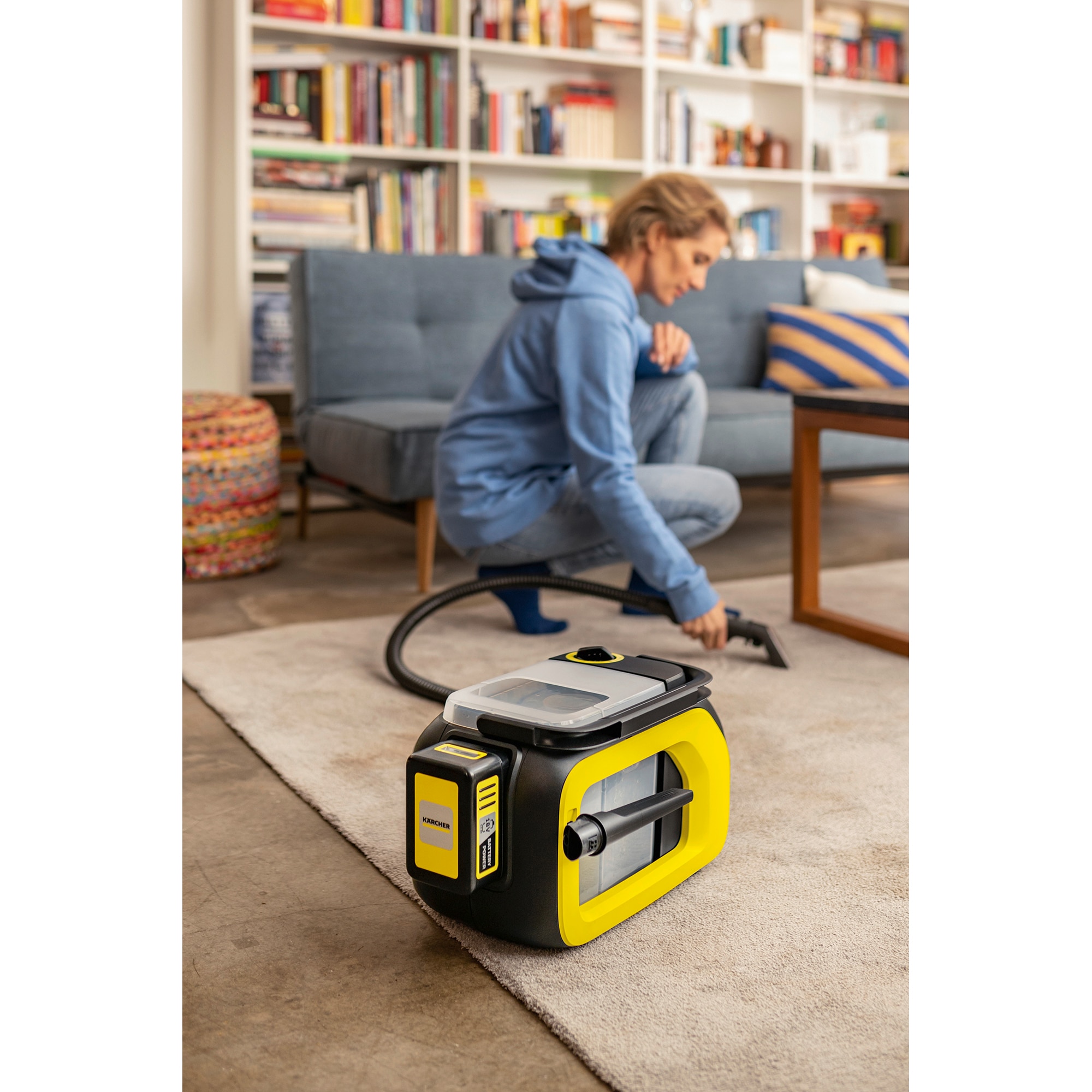 Lava-Aspiradora Multiusos a Batería 18 V SE Compact Amarillo / Negro-2
