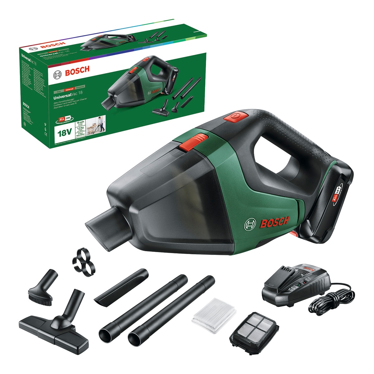 Aspirador a Batería UniversalVac 18 Power for All Verde-4