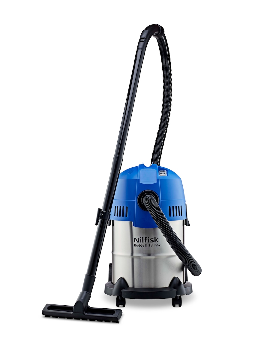 Aspirador Agua/Polvo Buddy II 18 l Inox Inox / Azul-4