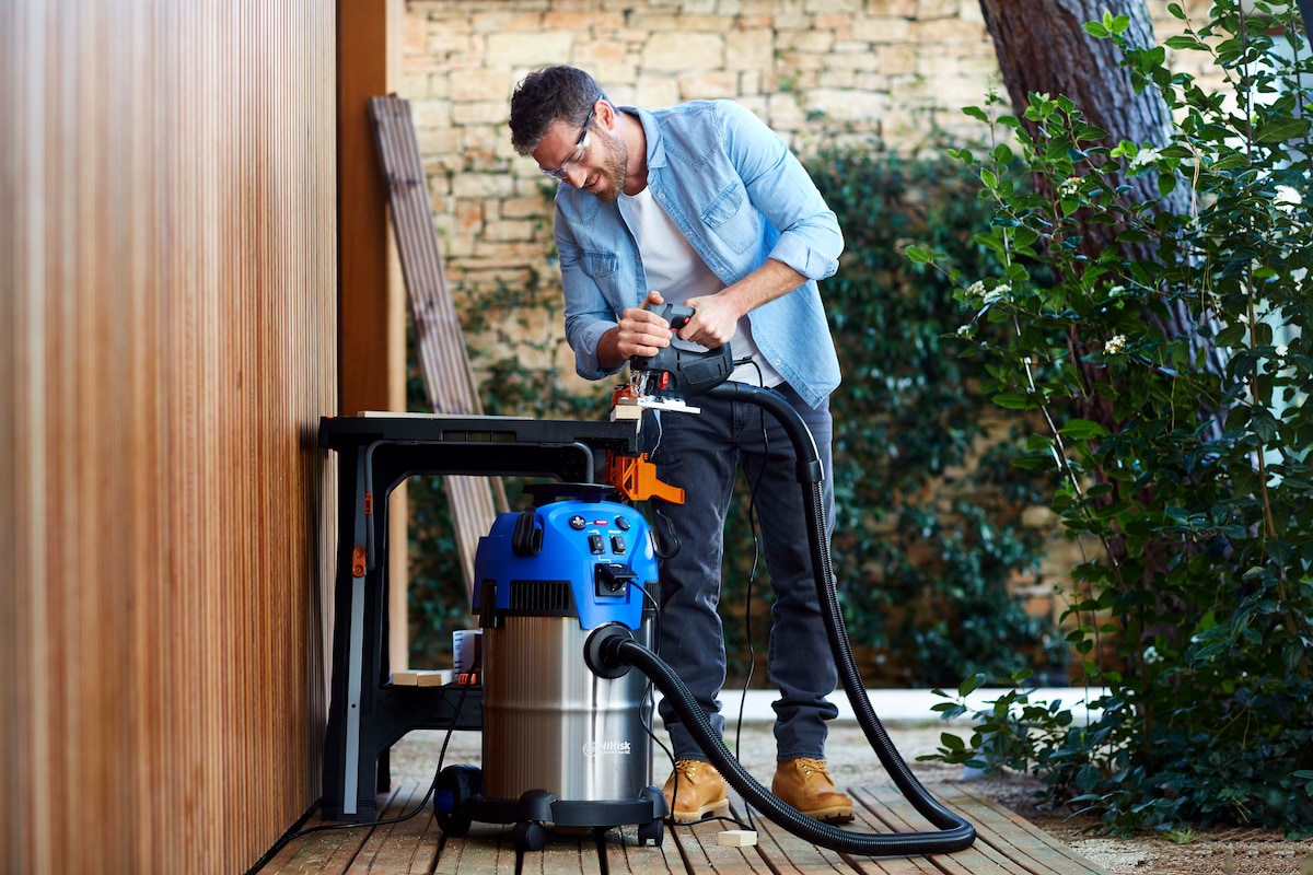 Aspirador Agua/Polvo Multi II 30 l T Inox VSC Inox / Azul-5