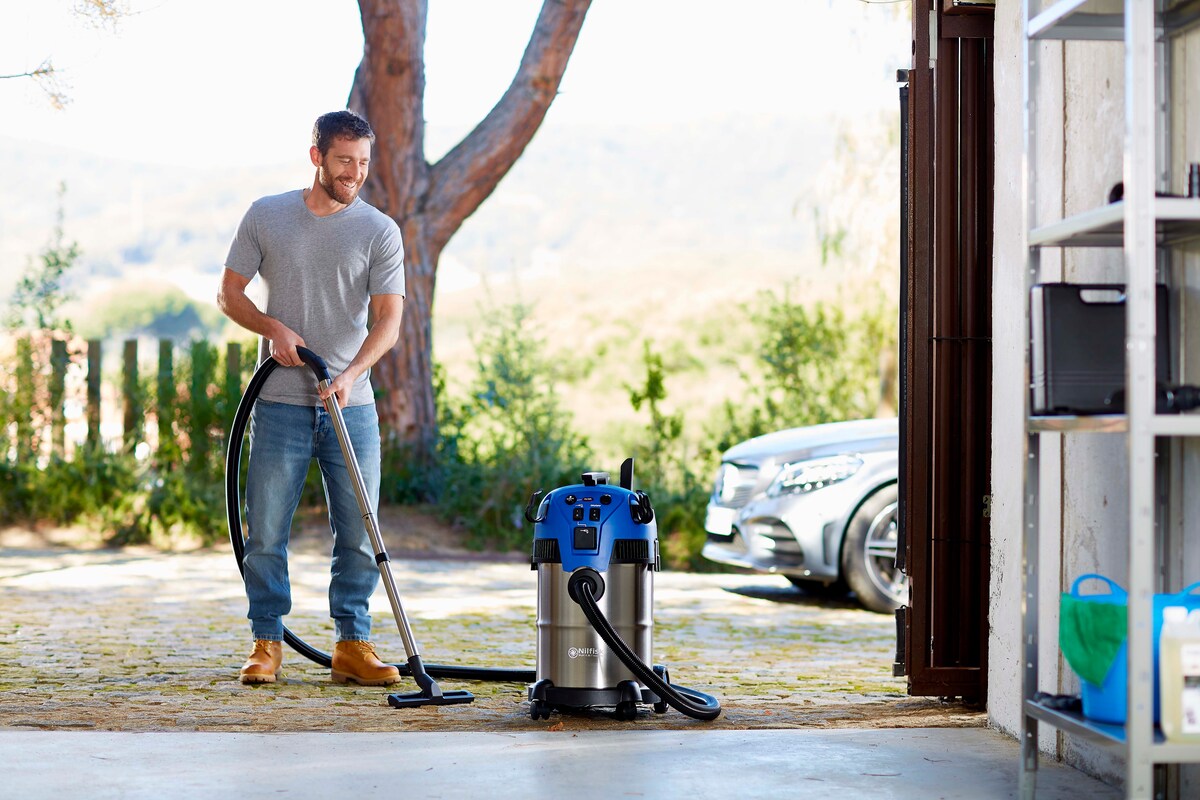 Aspirador Agua/Polvo Multi II 30 l T Inox VSC Inox / Azul-6