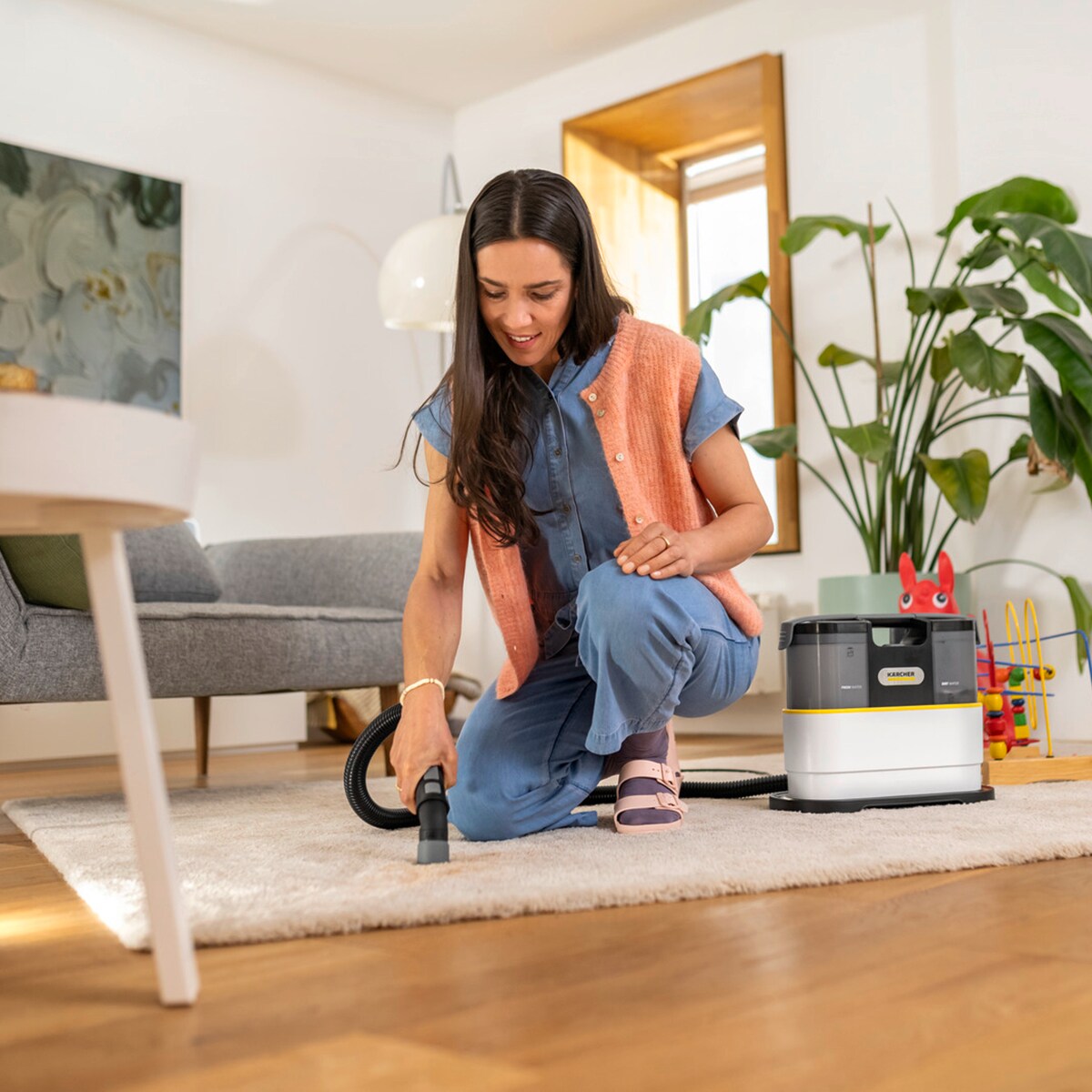 Lava-aspiradora Karcher SE 2 Spot Blanco - Negro-5