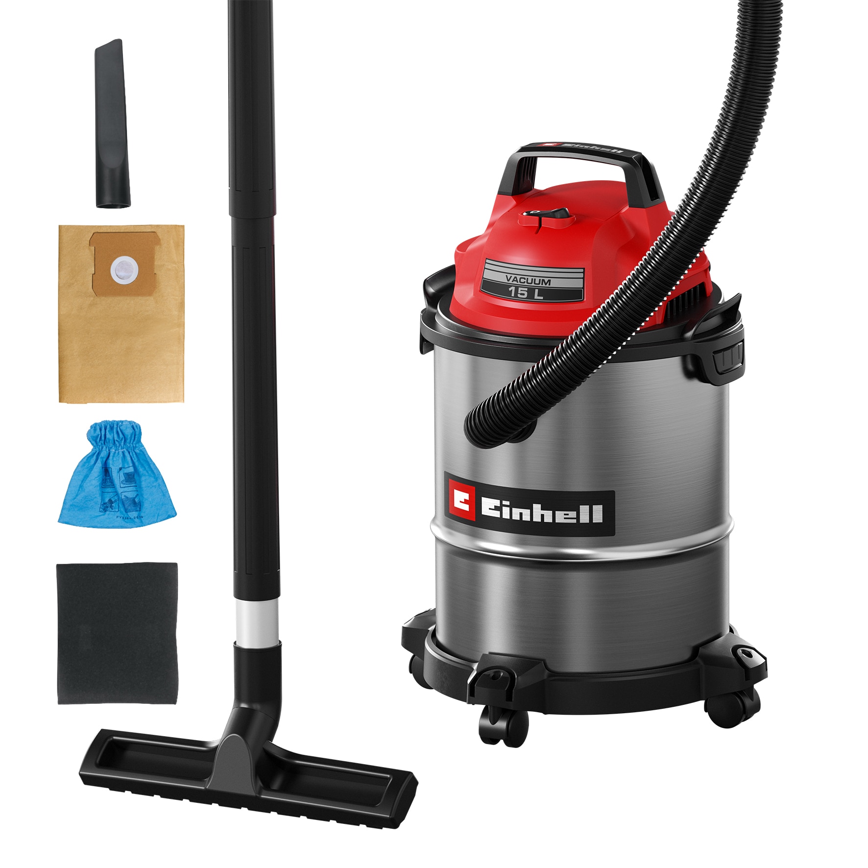 Imagen 0 de Aspirador seco-húmedo inox Einhell TC-VC 1540 S  (bajo consumo)