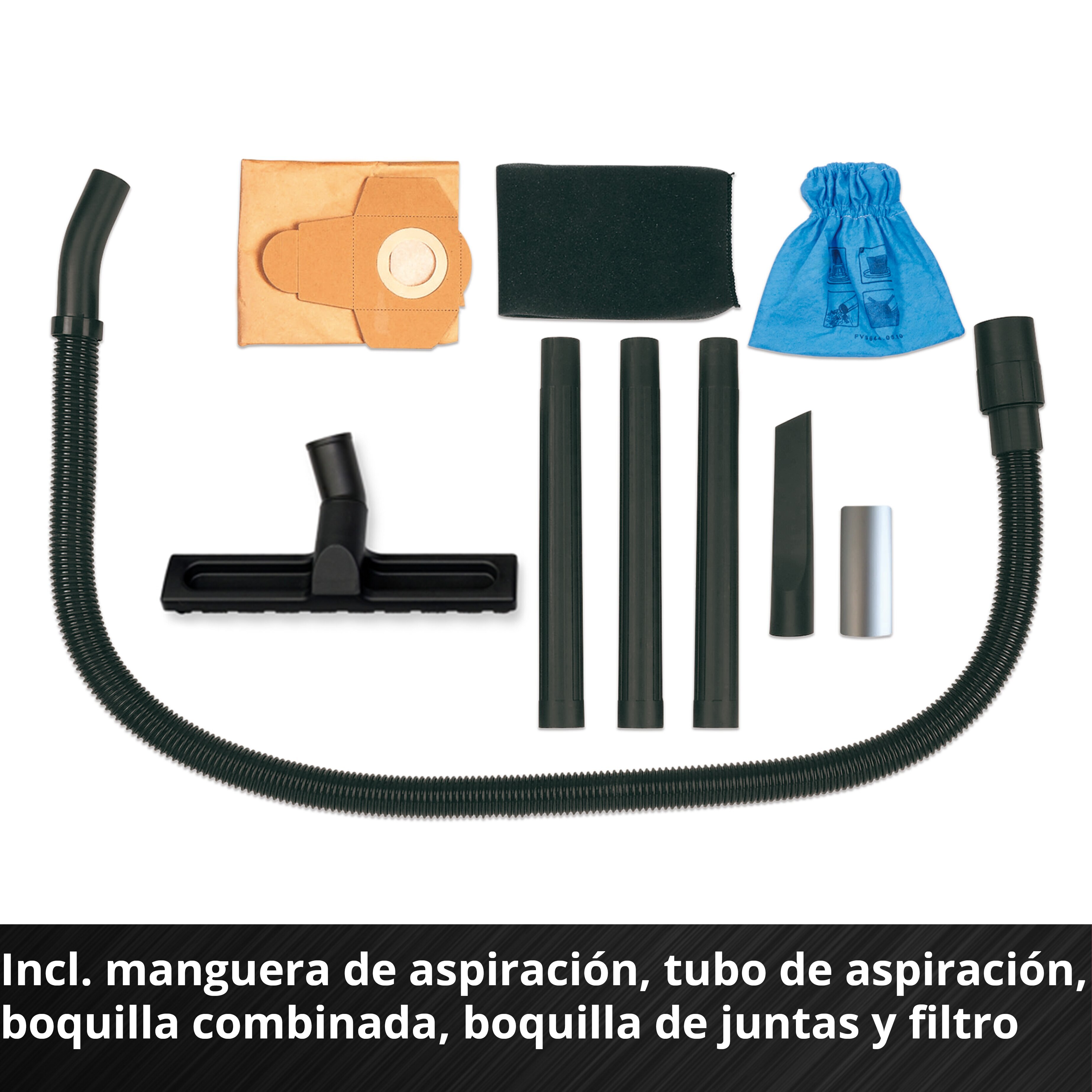 Aspirador seco-húmedo inox Einhell TC-VC 2045 S (bajo consumo) Rojo-5