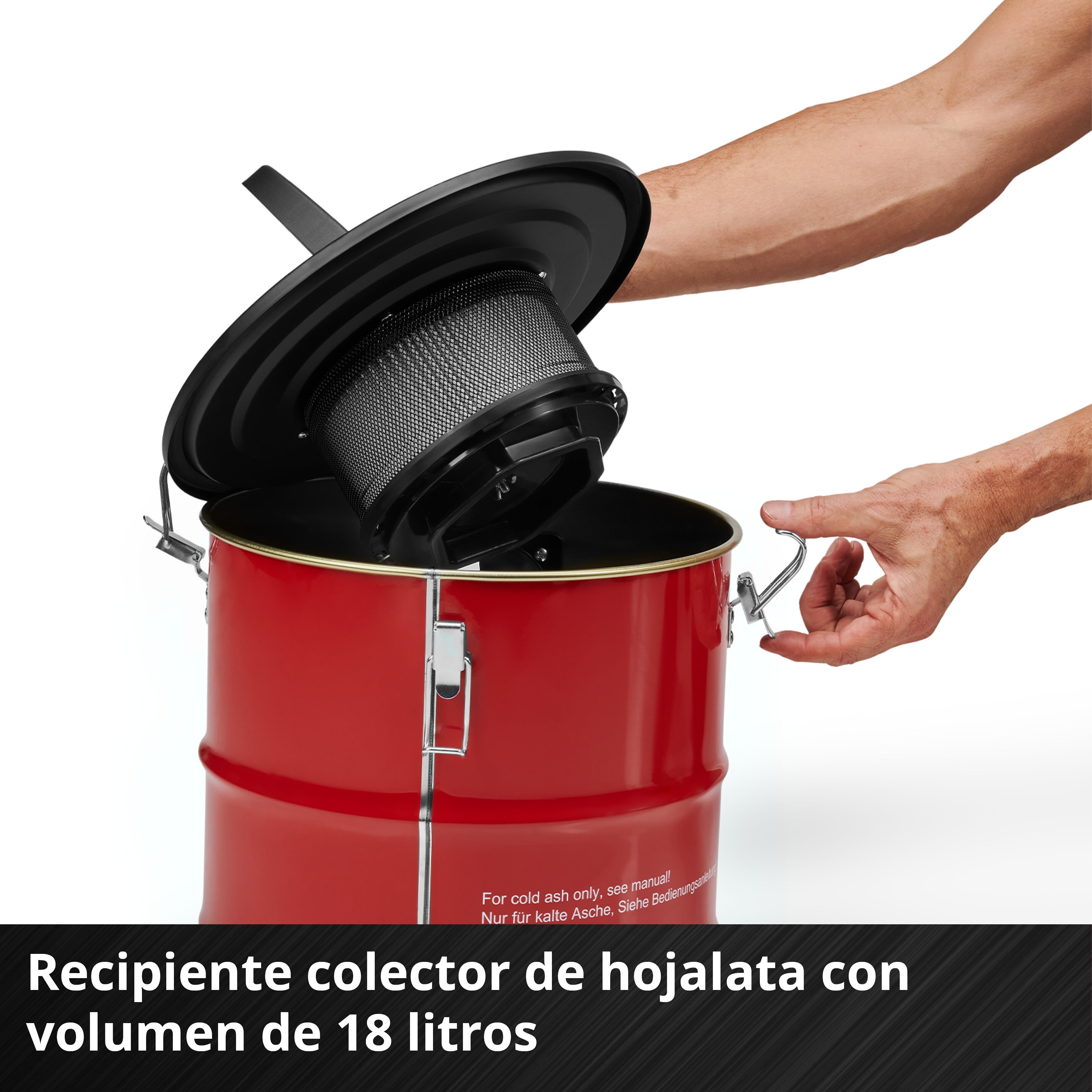 Aspirador con filtro integrado chimeneas Einhell TC-AV 1830 D bajo consumo Rojo-4