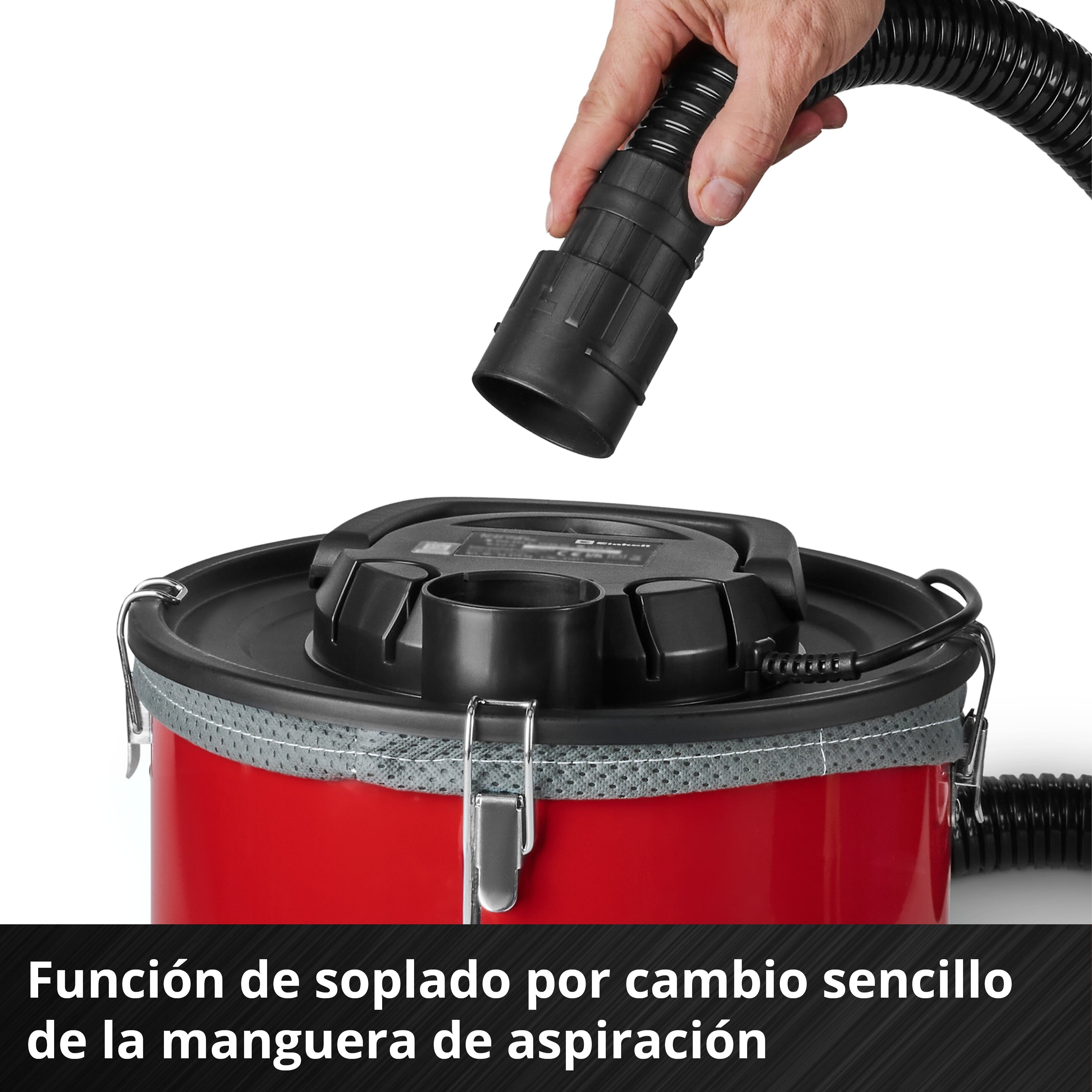 Aspirador con filtro integrado chimeneas Einhell TC-AV 1830 D bajo consumo Rojo-5