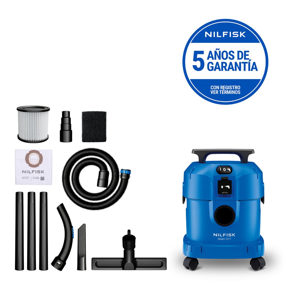 NILFISK - Aspirador multiusos agua y polvo Nilfisk Multi I 12L T.