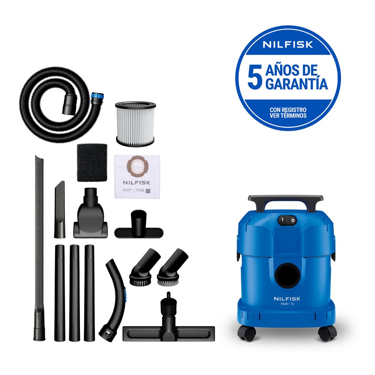 NILFISK - Aspirador multiusos agua y polvo Nilfisk Multi I 12L Car Cleaner.