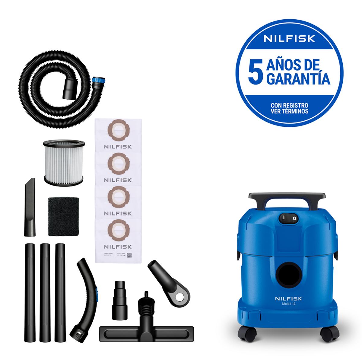 NILFISK - Aspirador multiusos agua y polvo Nilfisk Multi I 12L DIY.