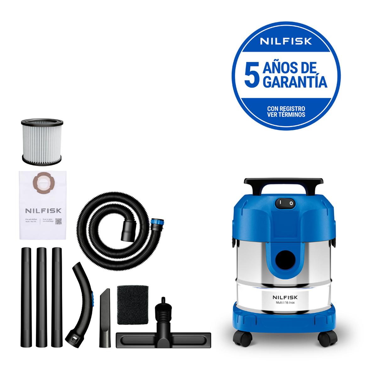 Imagem 0 de Aspirador Multiusos para Água e Pó Multi I 16 L Inox