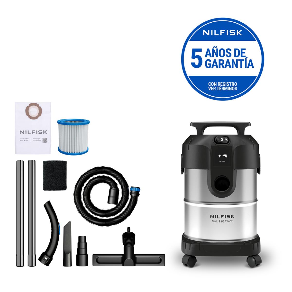 NILFISK - Aspirador multiusos agua y polvo Nilfisk Multi I 20L T L-Class.