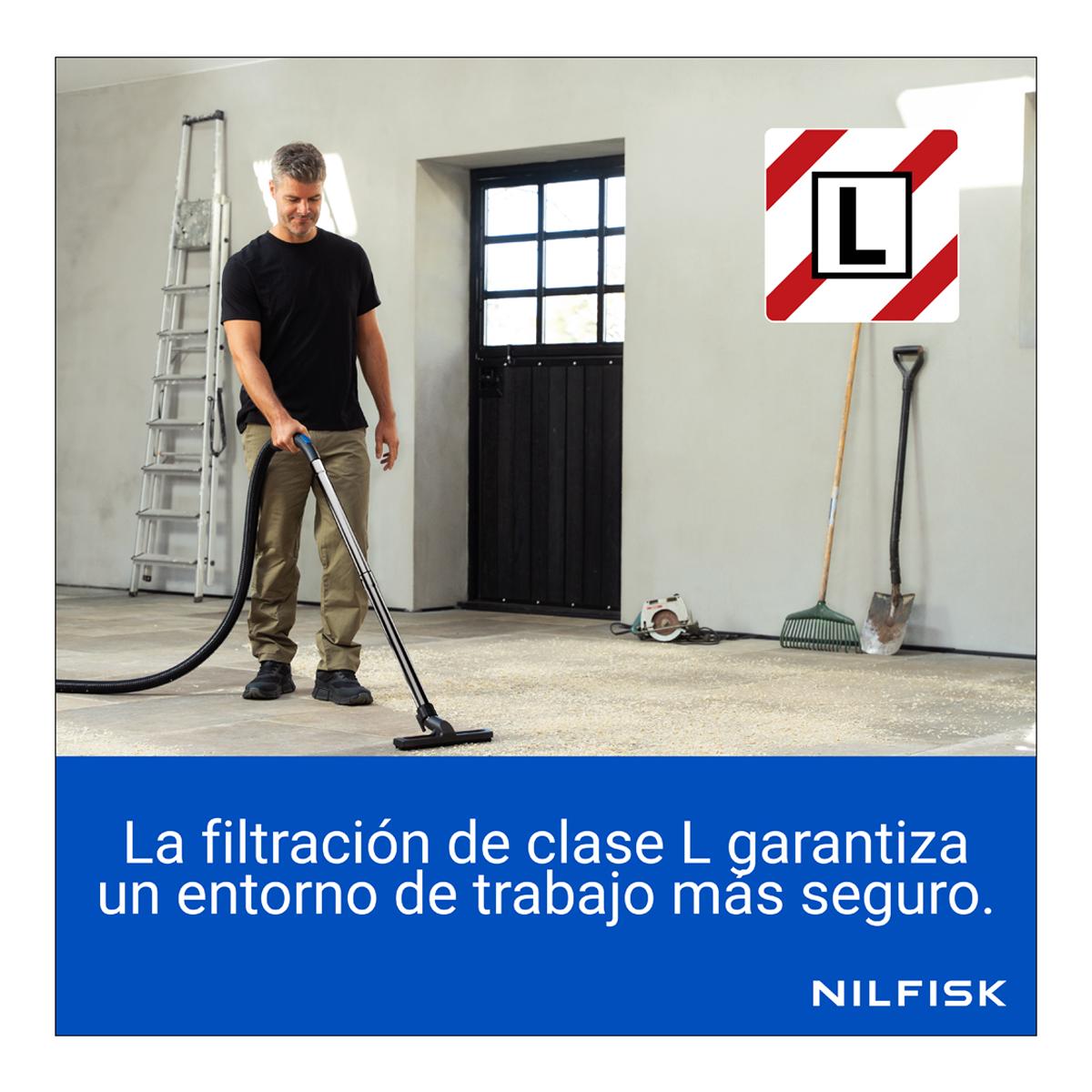 Aspirador multiusos agua y polvo Nilfisk Multi I 20L T L-Class Inox-7