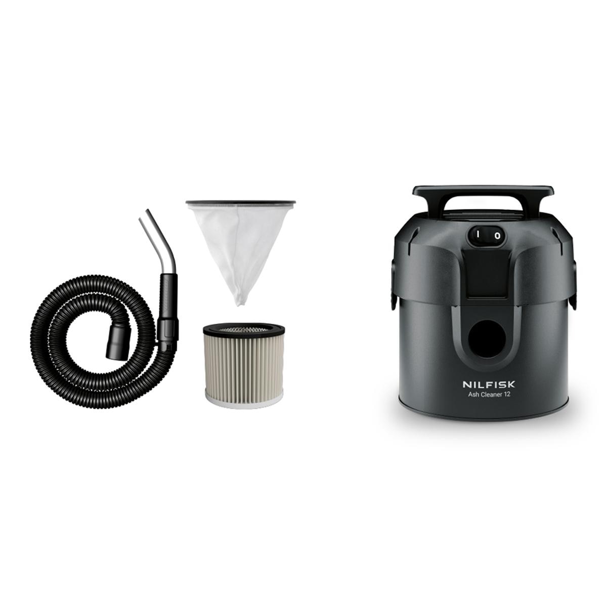 Aspirador de cenizas Nilfisk Ash Cleaner 12 Negro-1
