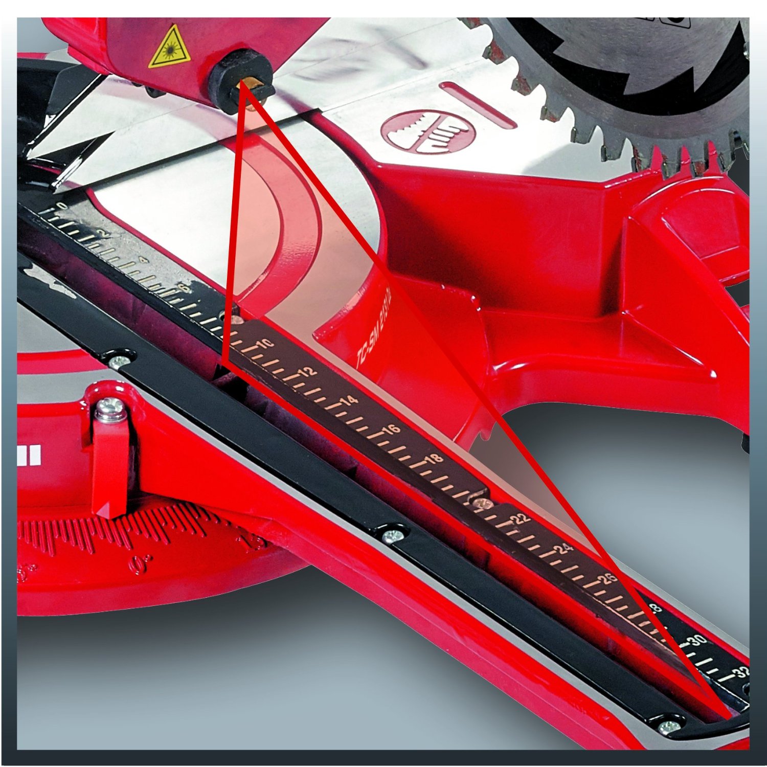 Ingletadora Eléctrica Telescópica TC-SM 2131 Dual Rojo / Negro-5