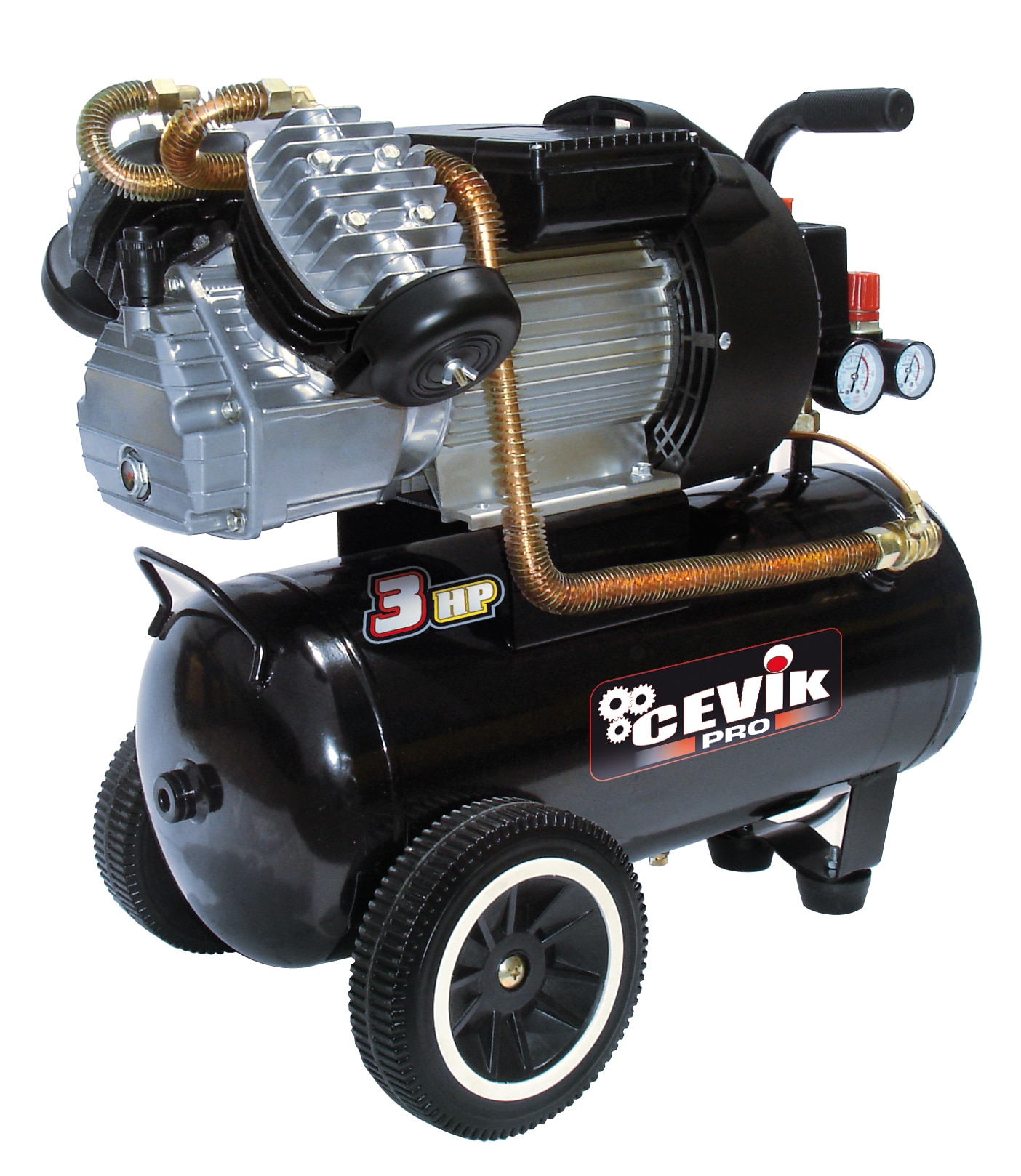 CEVIK PRO – Compresor de Aire Eléctrico con cable a red 2230 W 24 litros CA-PRO25VX.