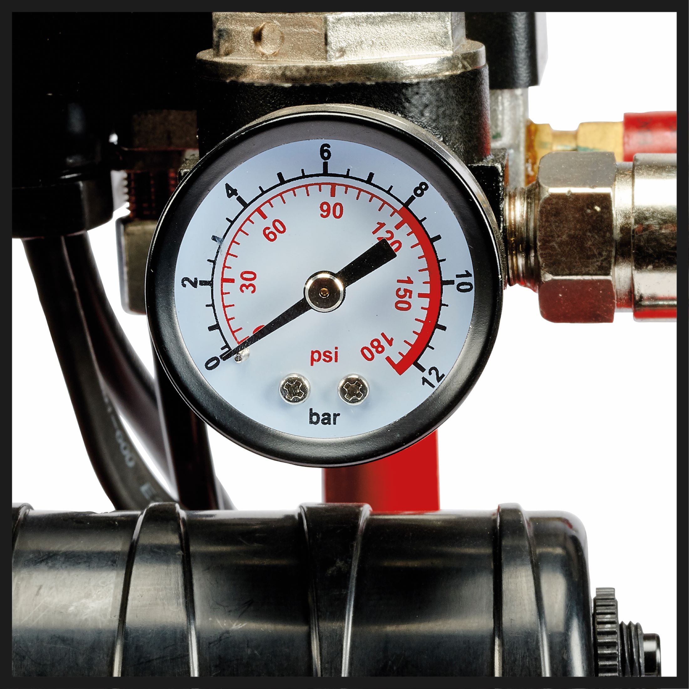 Compresor de Aire Silencioso 6 l 550 W 8 bar Rojo-2