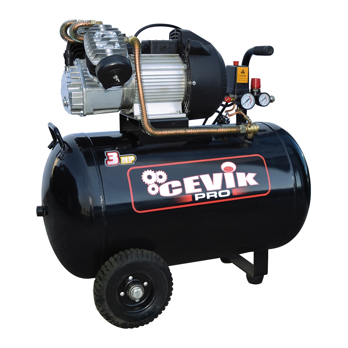 CEVIK PRO – Compresor de Aire 100 litros 3 HP.