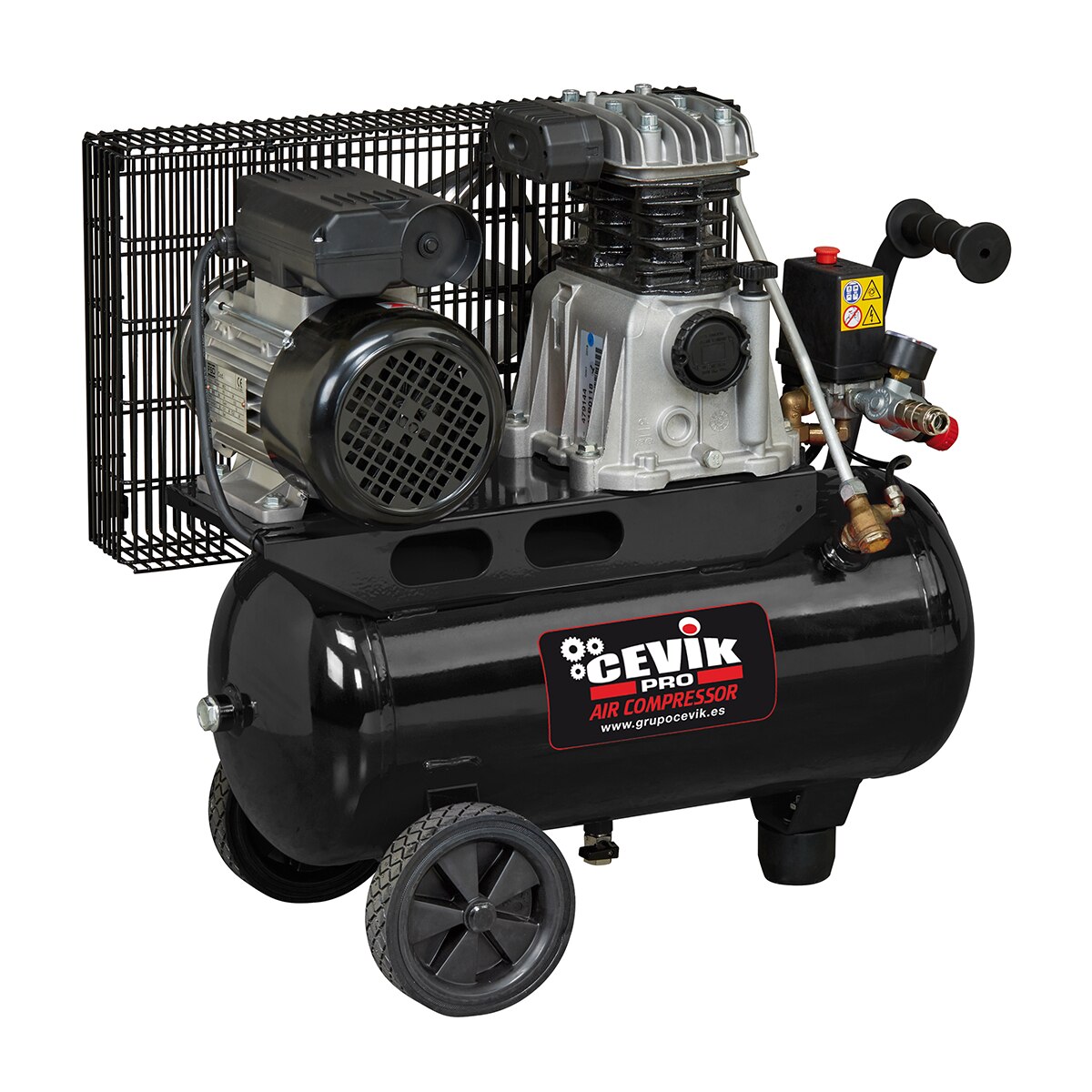 Compresor de Correa de 25 l - 3HP 230V Negro-1