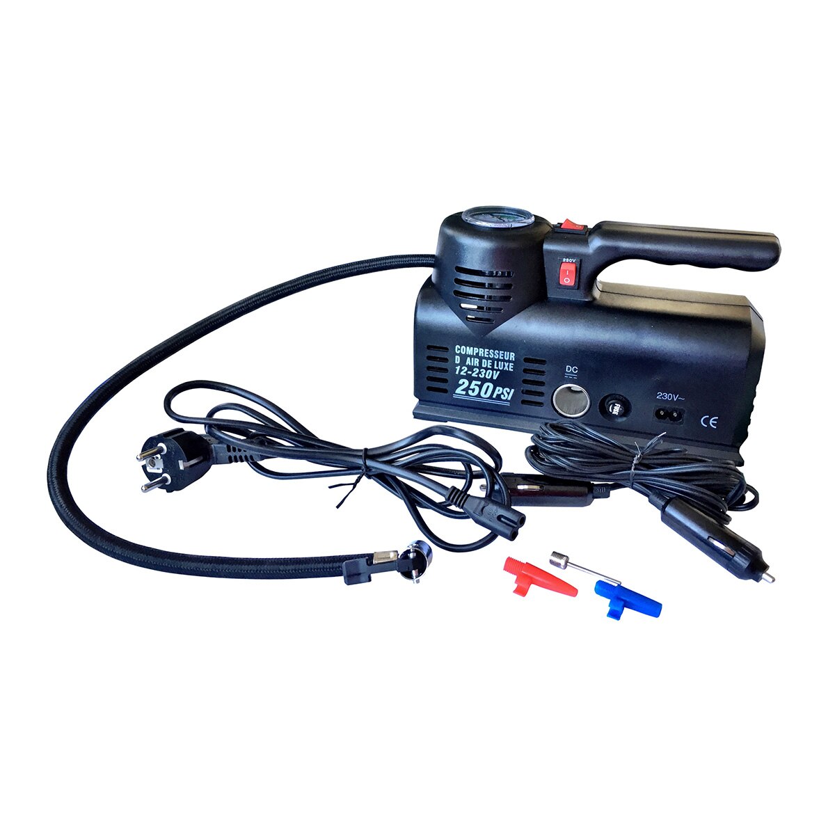 Mini Compresor de Aire Eléctrico para Automóvil DC 12V Negro-1