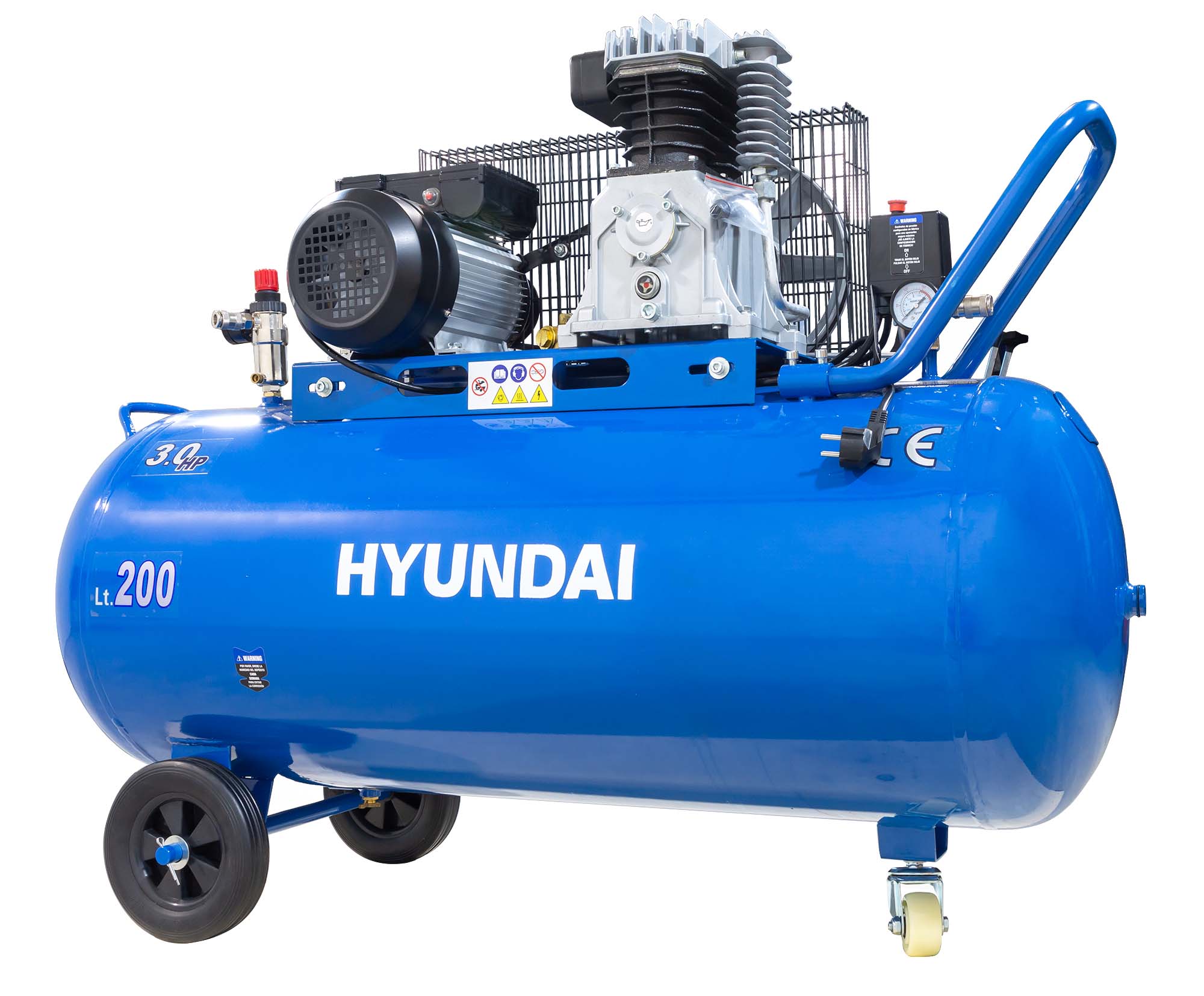 HYUNDAI – Compresor de Aire Profesional 200 l 2,2 kW HYACB200-31.