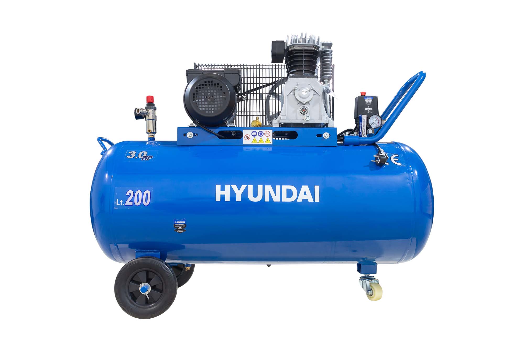 Compresor de Aire Profesional 200 l 2,2 kW HYACB200-31 Azul-4
