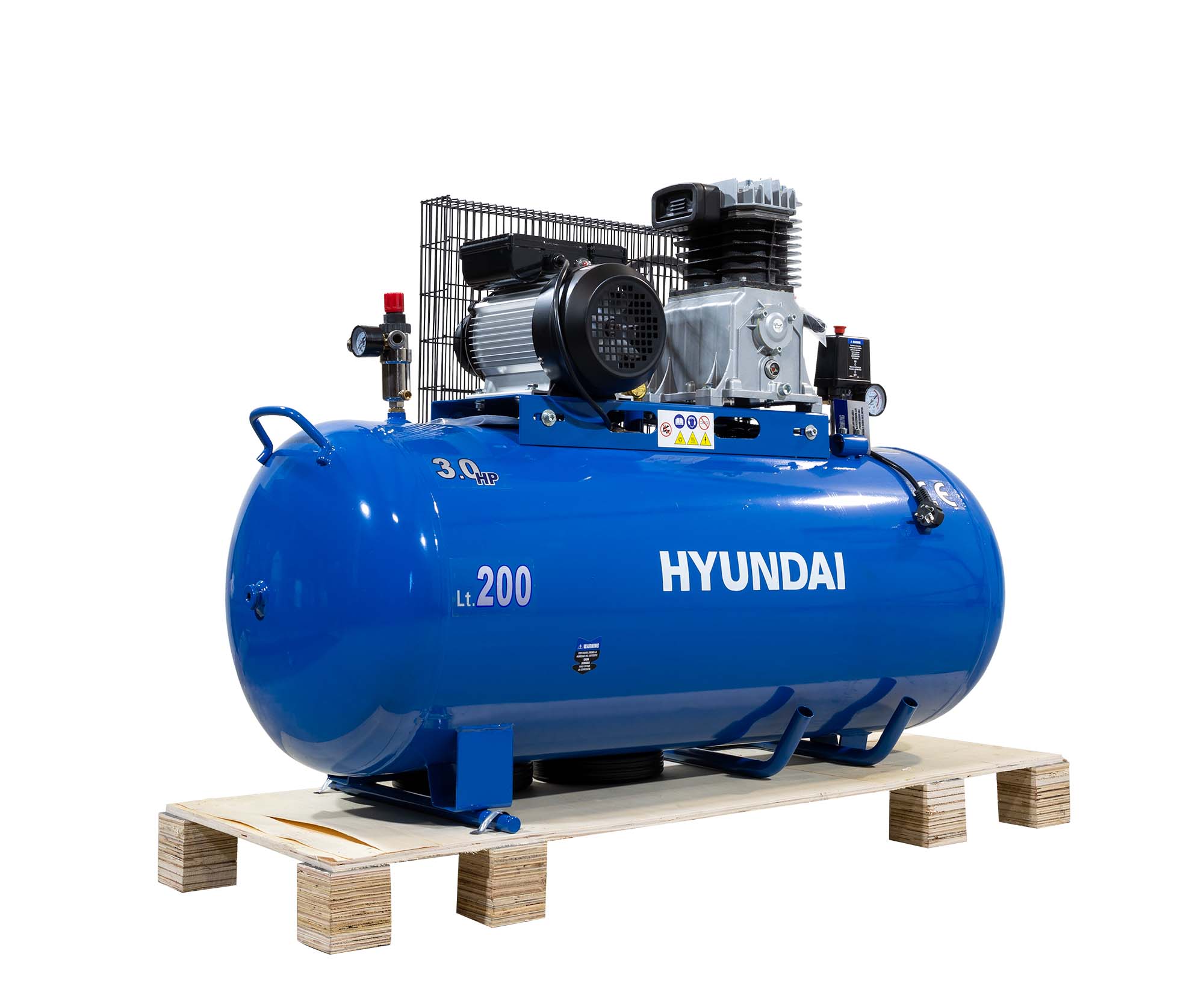 Compresor de Aire Profesional 200 l 2,2 kW HYACB200-31 Azul-6
