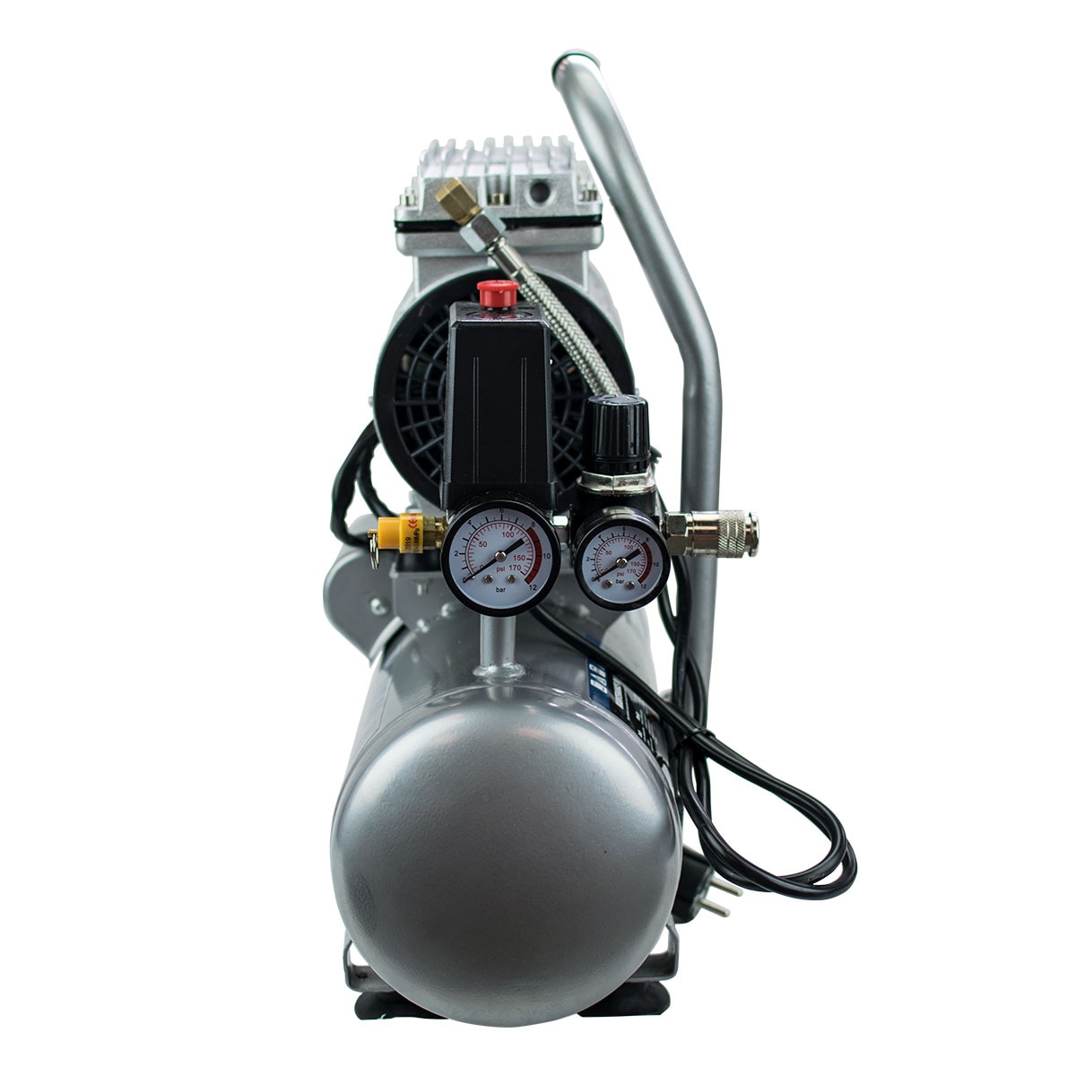 Compressor HYAC6-07S de 6 L e 550 W Silencioso Cinzento-6