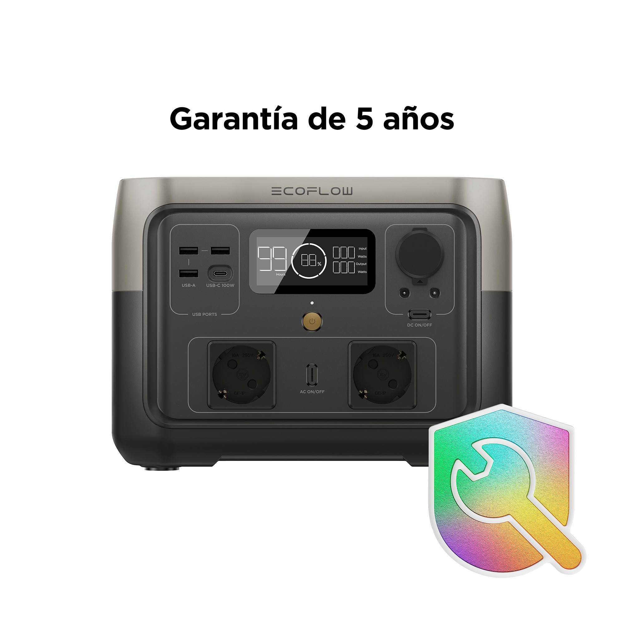 Generador Energía Portátil River 2 Max 1000 W EF-ZMR610-B-EU 8