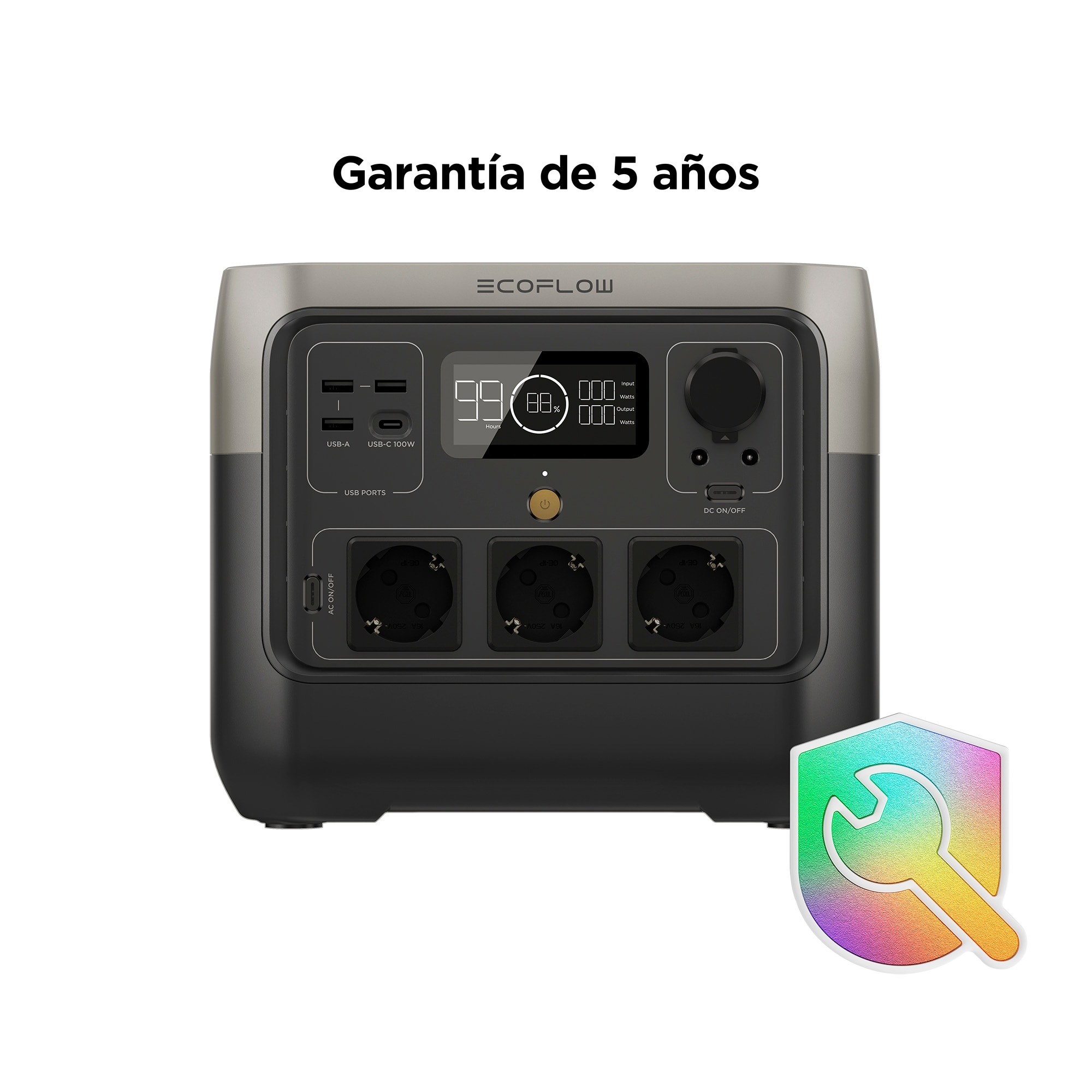 Generador Energía Portatil River 2 Pro 1600 W EF-ZMR620-B-EU 8