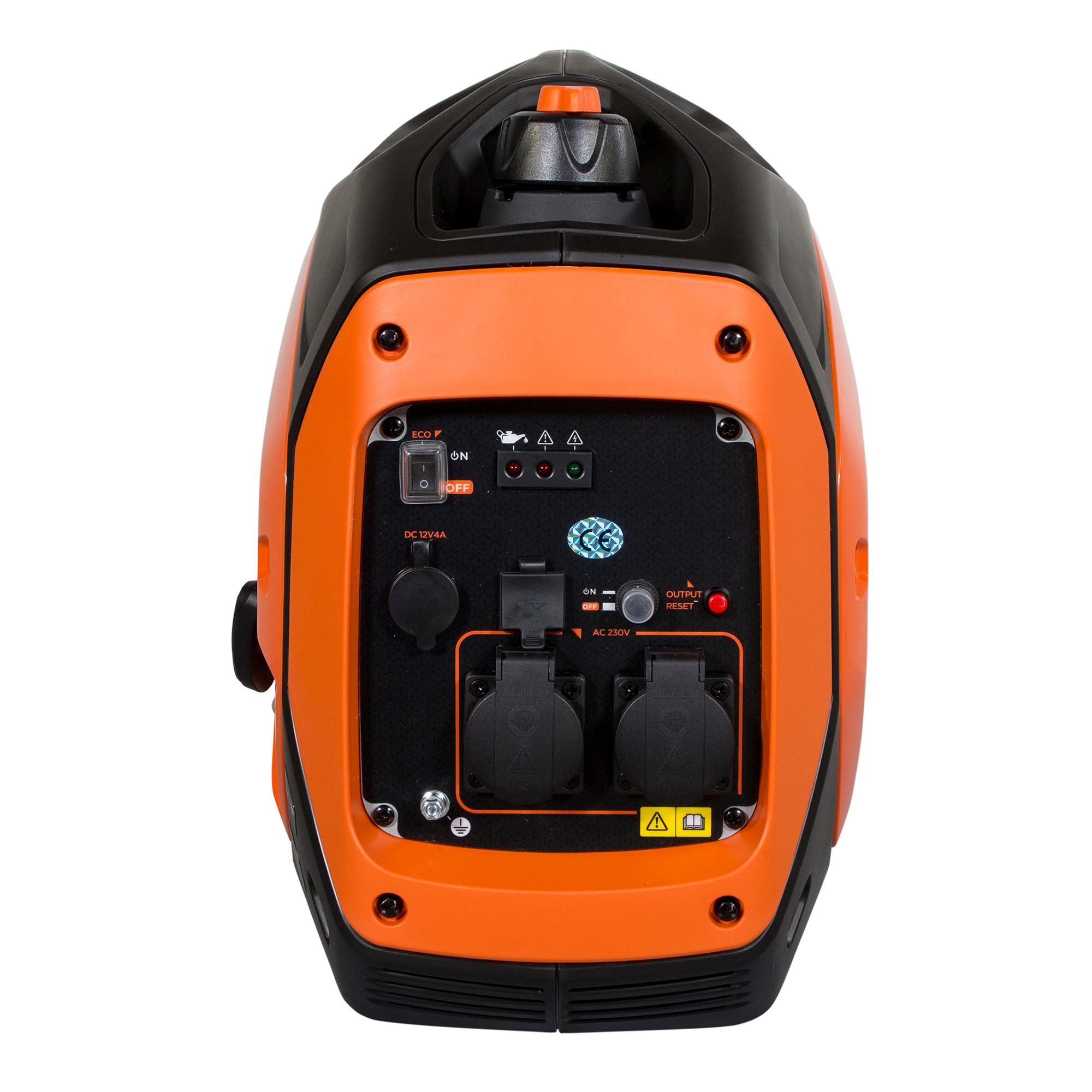 Generador Eléctrico Inverter Motor Gasolina 4T Monofásico 2,0 kW BD-BXGNI2200E Naranja / Negro-9