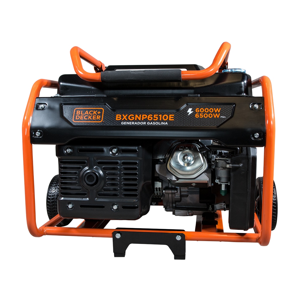 Generador Eléctrico Motor Gasolina 4T Monofásico 6,0 kW BD-BXGNP6510E Naranja / Negro-6