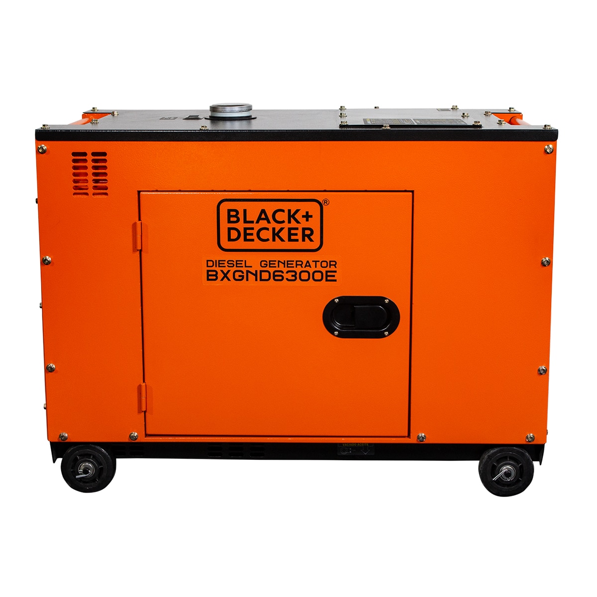 Generador Eléctrico Motor Diesel Monofásico 6,0 kW BD-BXGND6300E Naranja / Negro-4