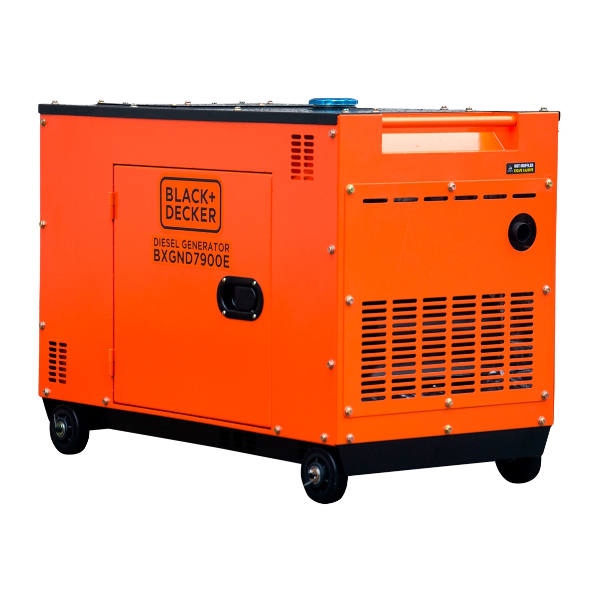 Generador Eléctrico Motor Diesel Mono/Trifásico 5,5/7,5 kW BD-BXGND7900E Naranja / Negro-5