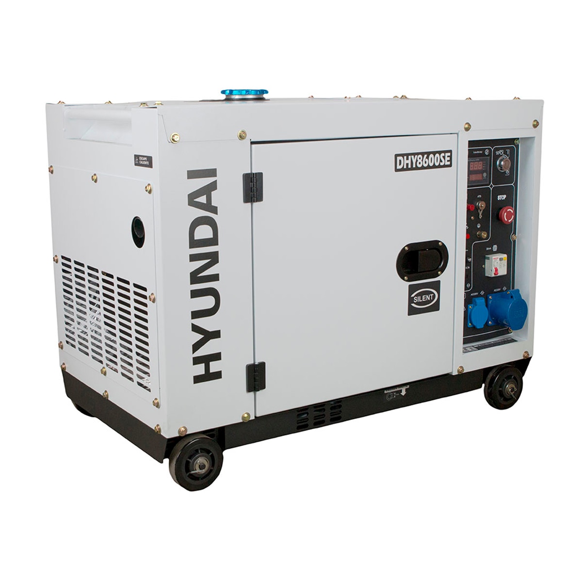 HYUNDAI – Generador Monofásico Insonorizado Diésel 4T 6 kW DHY8600SE.