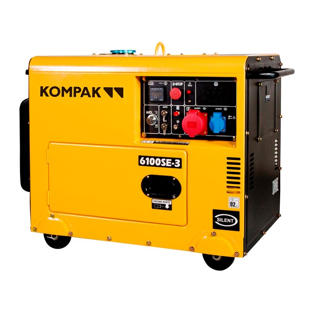 Imagen 0 de Generador Eléctrico Trifásico Insonorizado Motor Diésel 4T 2,2 kW K-6100SE-3