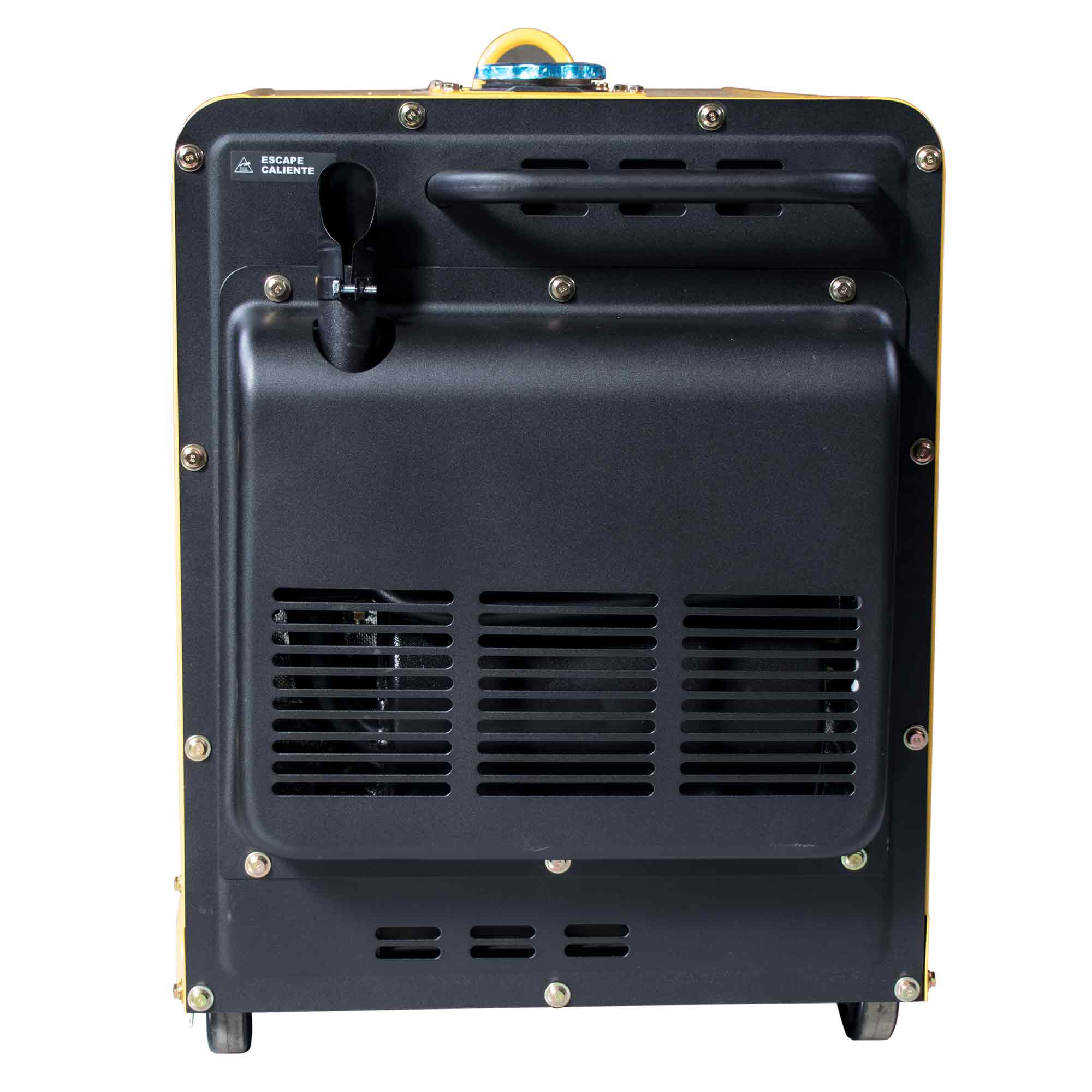 Generador Eléctrico Monofásico y Trifásico Insonorizado Motor Diésel 4T 5,5 kW K-8000SE-T Amarillo / Negro-3