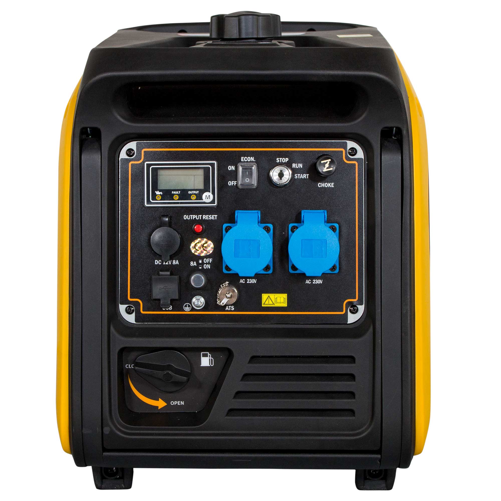 Generador Inverter Insonorizado Gasolina 4T 3,5 kW KGG39Ei Amarillo / Negro-2