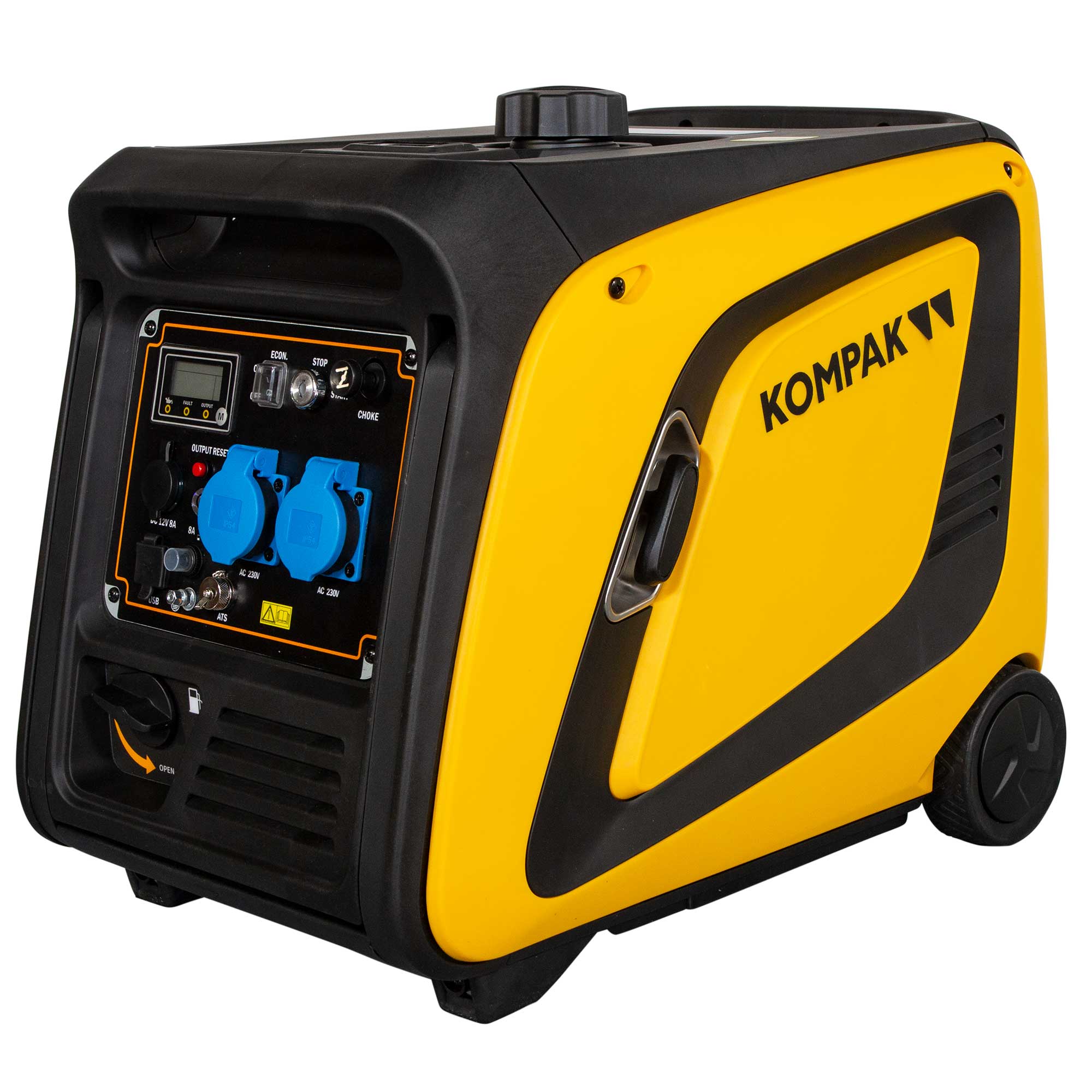 Generador Inverter Insonorizado Gasolina 4T 3,5 kW KGG39Ei Amarillo / Negro-3