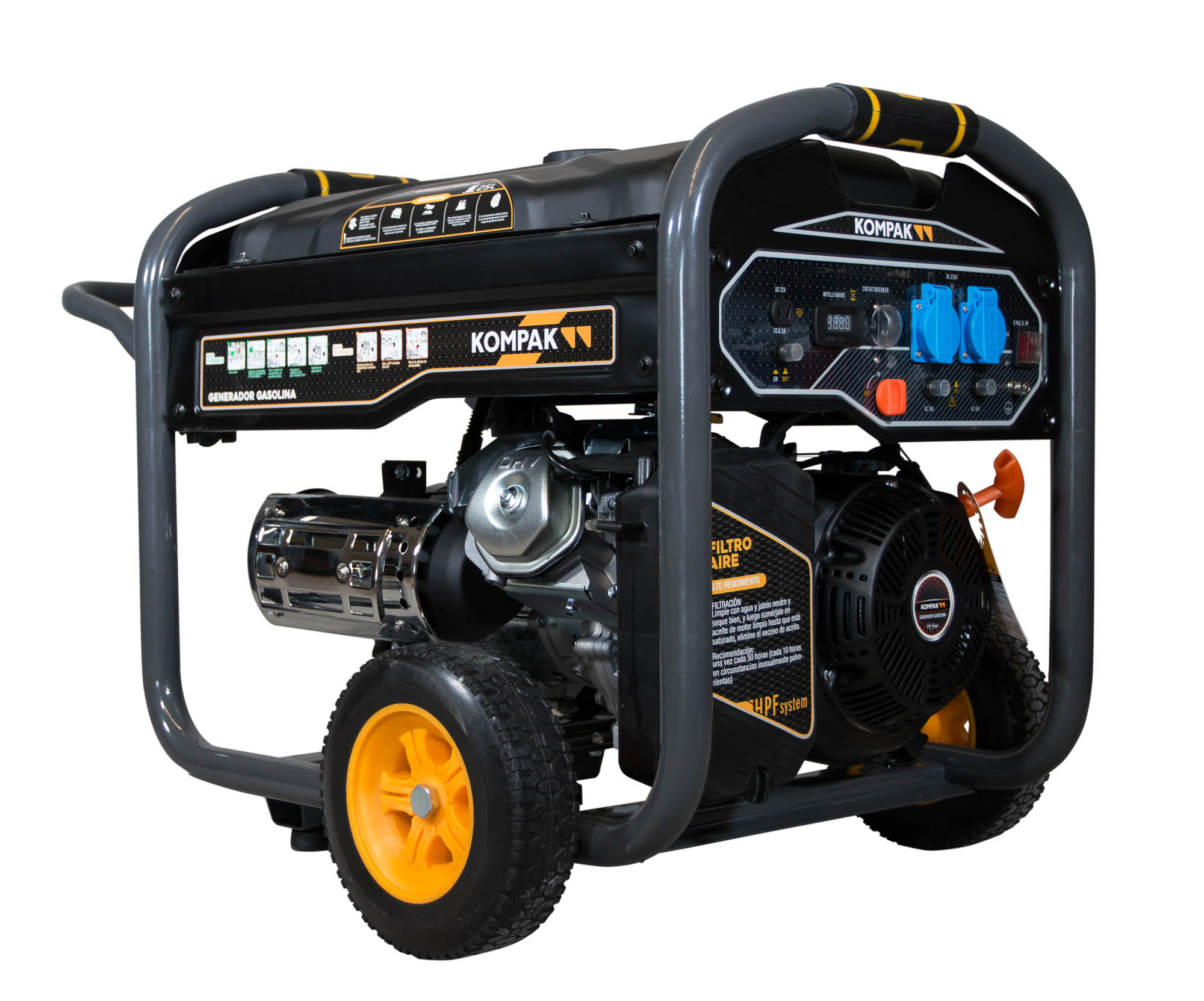 KOMPAK – Generador Monofásico Gasolina 4T 6,5 kW K8000.