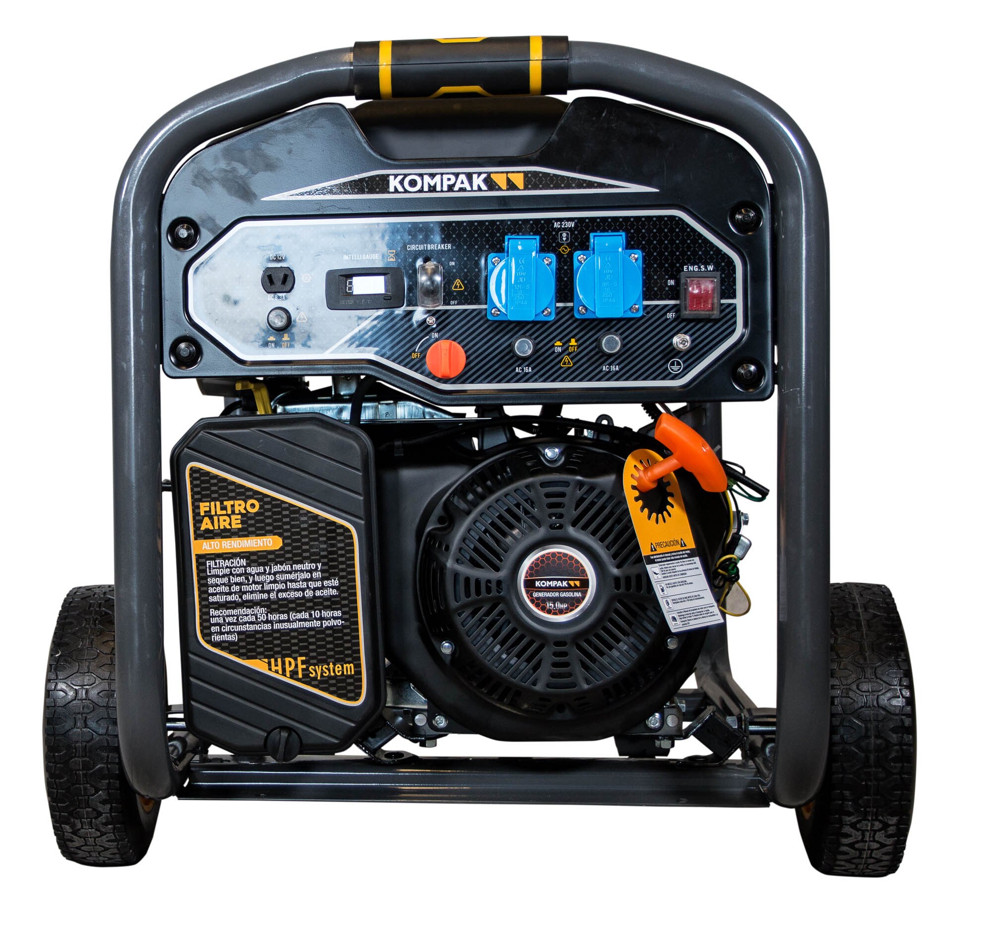 Generador Monofásico Gasolina 4T 6,5 kW K8000 Negro-2