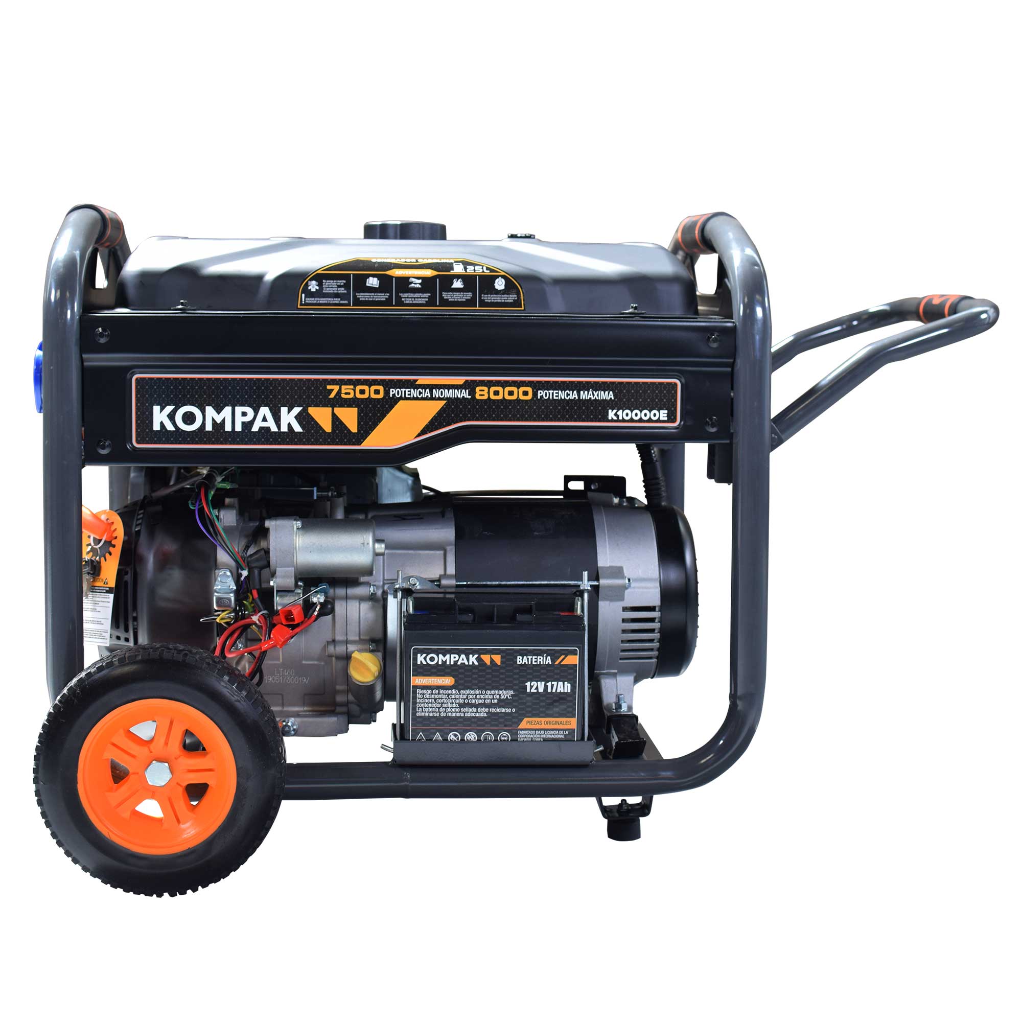 Generador Monofásico Gasolina 4T 7,5 kW K10000E Negro-2
