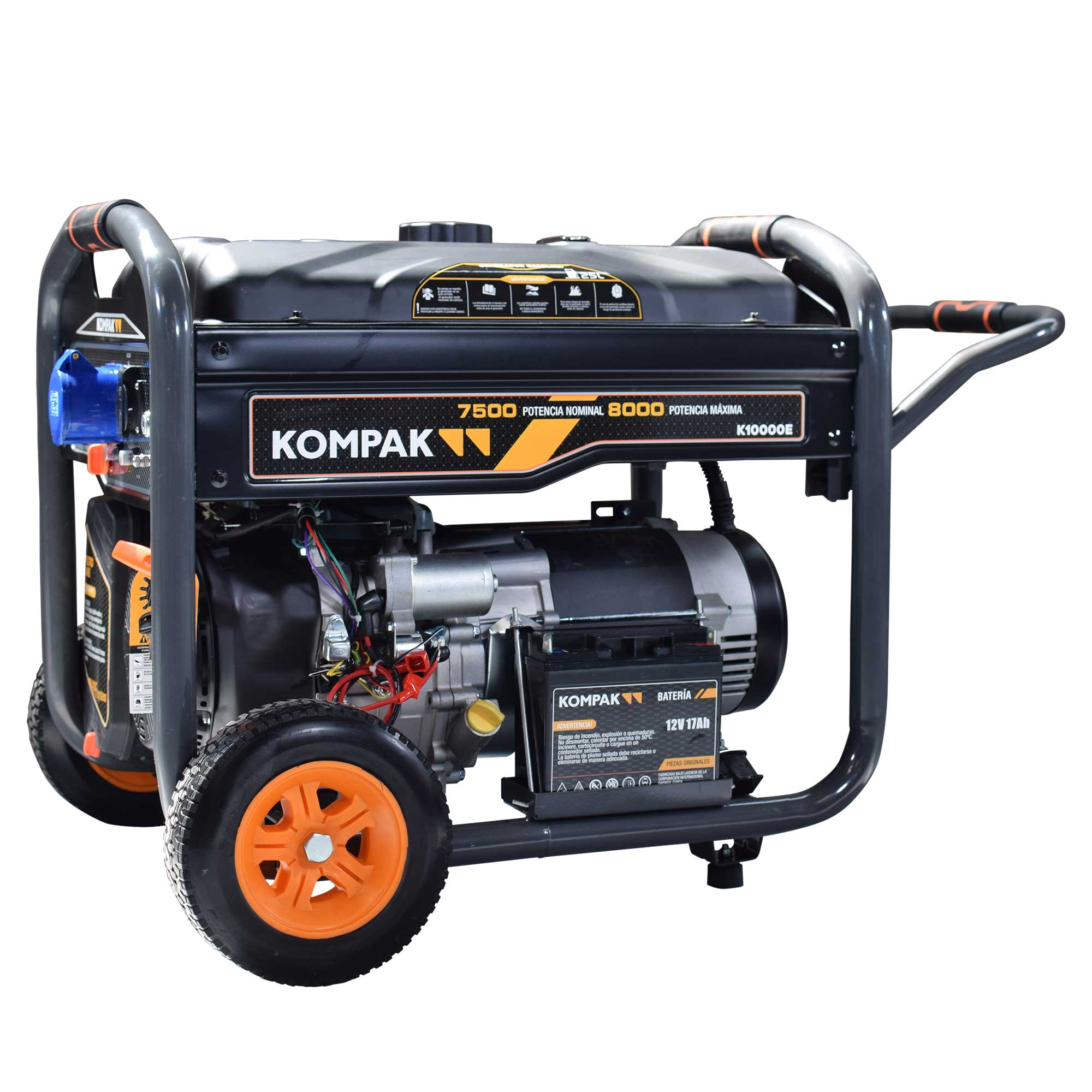 Generador Monofásico Gasolina 4T 7,5 kW K10000E Negro-3